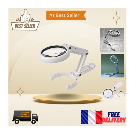 Lampe lecture pliable loupe - lampe,